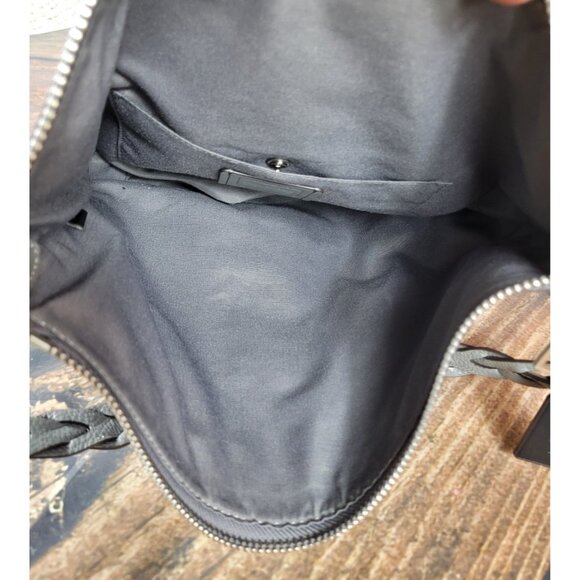 Coach Abby Duffle Gray Pebble Leather F31507 Crossbody Shoulder Purse Excellent - Picture 8 of 10